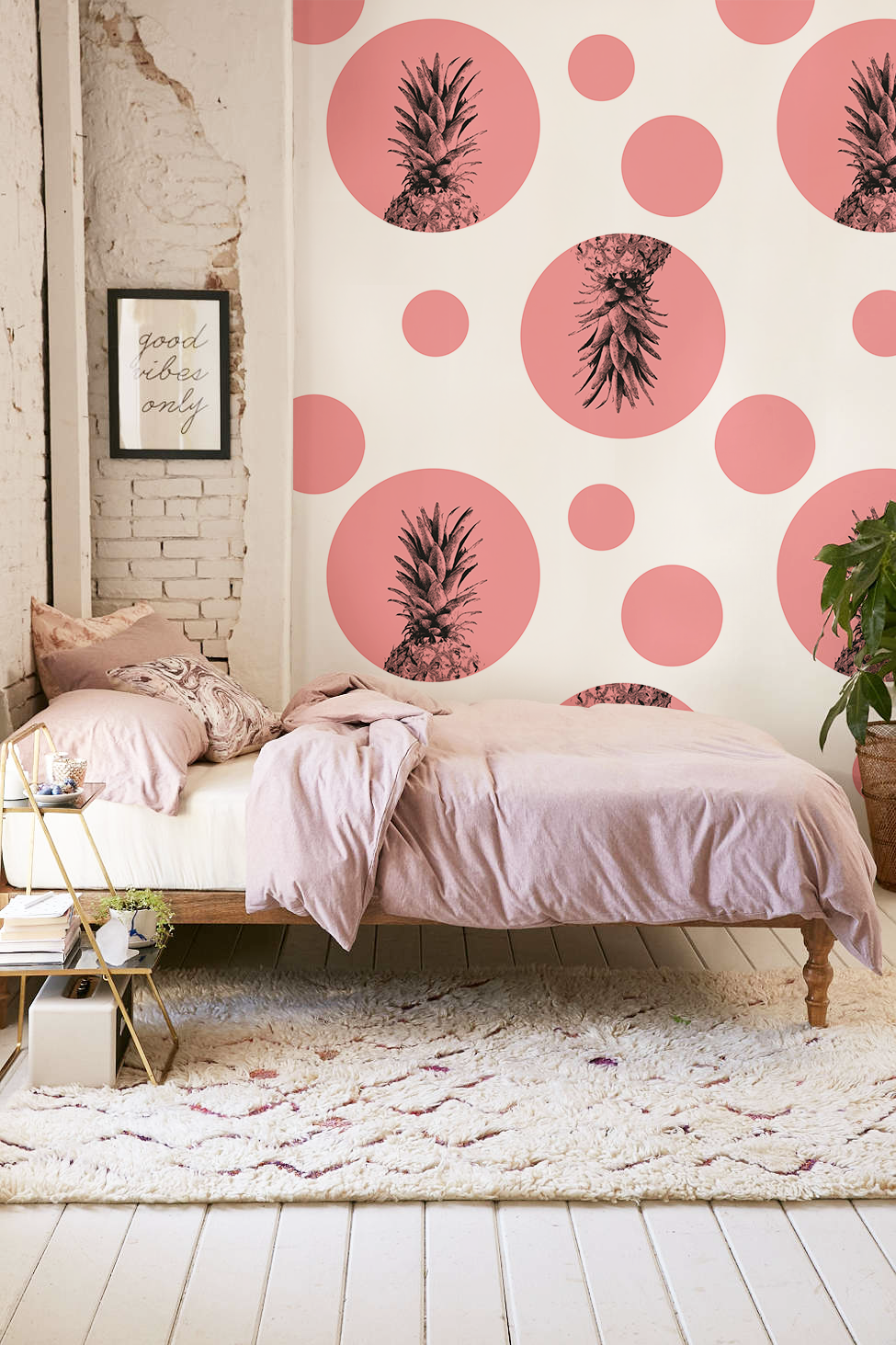 Little and big girls love classic pink wallpapers